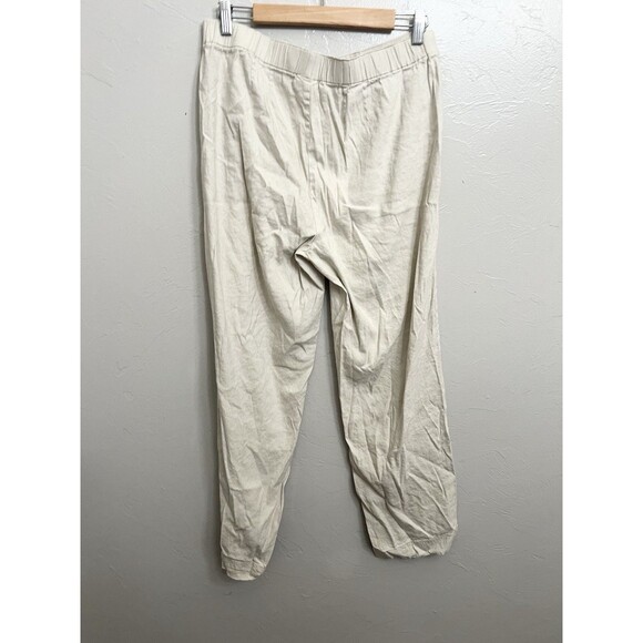 J.Jill Linen Stretch Pants Womens Size 12 Beige Casual Khaki 29” inseam - Picture 7 of 8